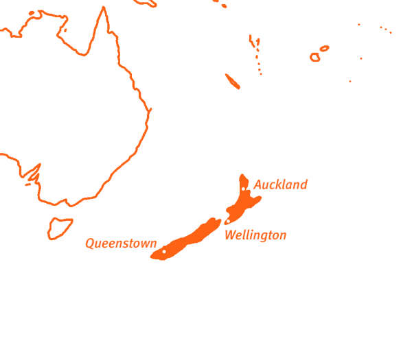 nieuw-zeeland kaart