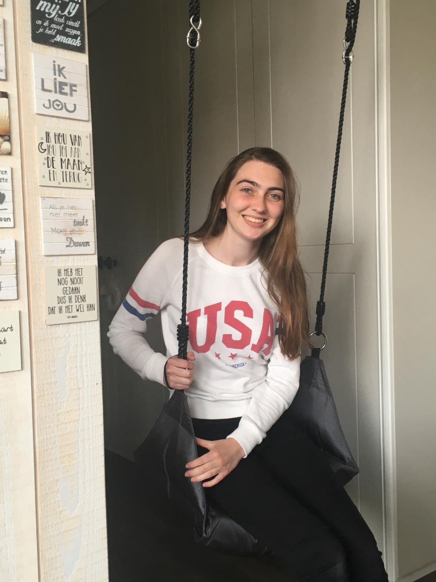 Anouck bereidt zich voor op haar High School avontuur in de USA 1