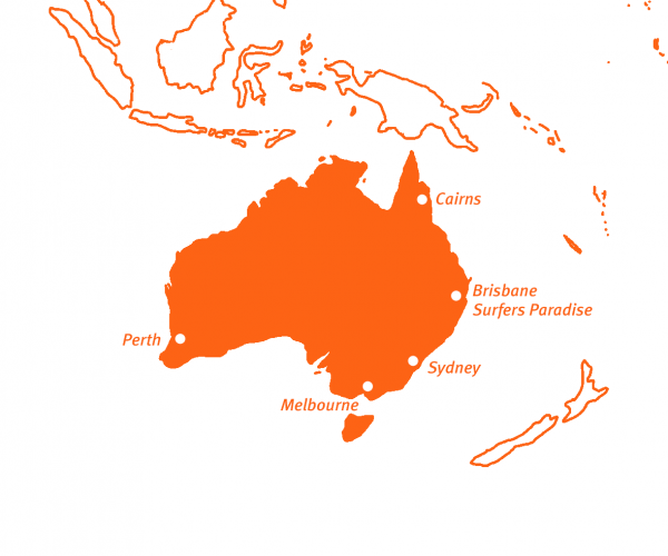 Travel Active - Australië - Kaart