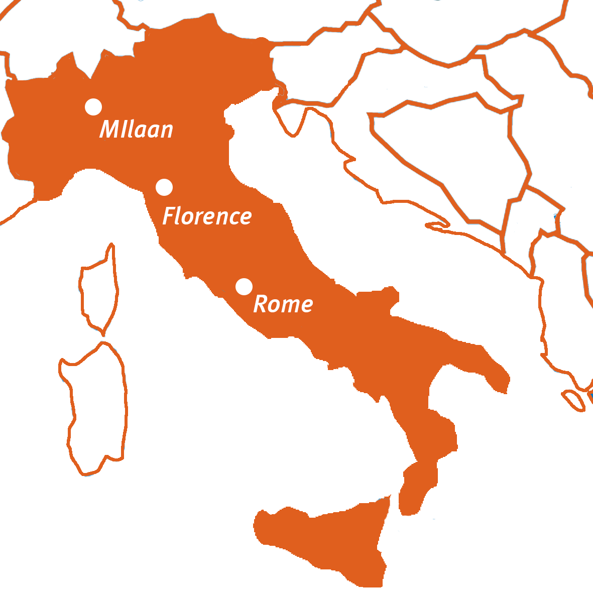 Travel Active - Italië - kaart