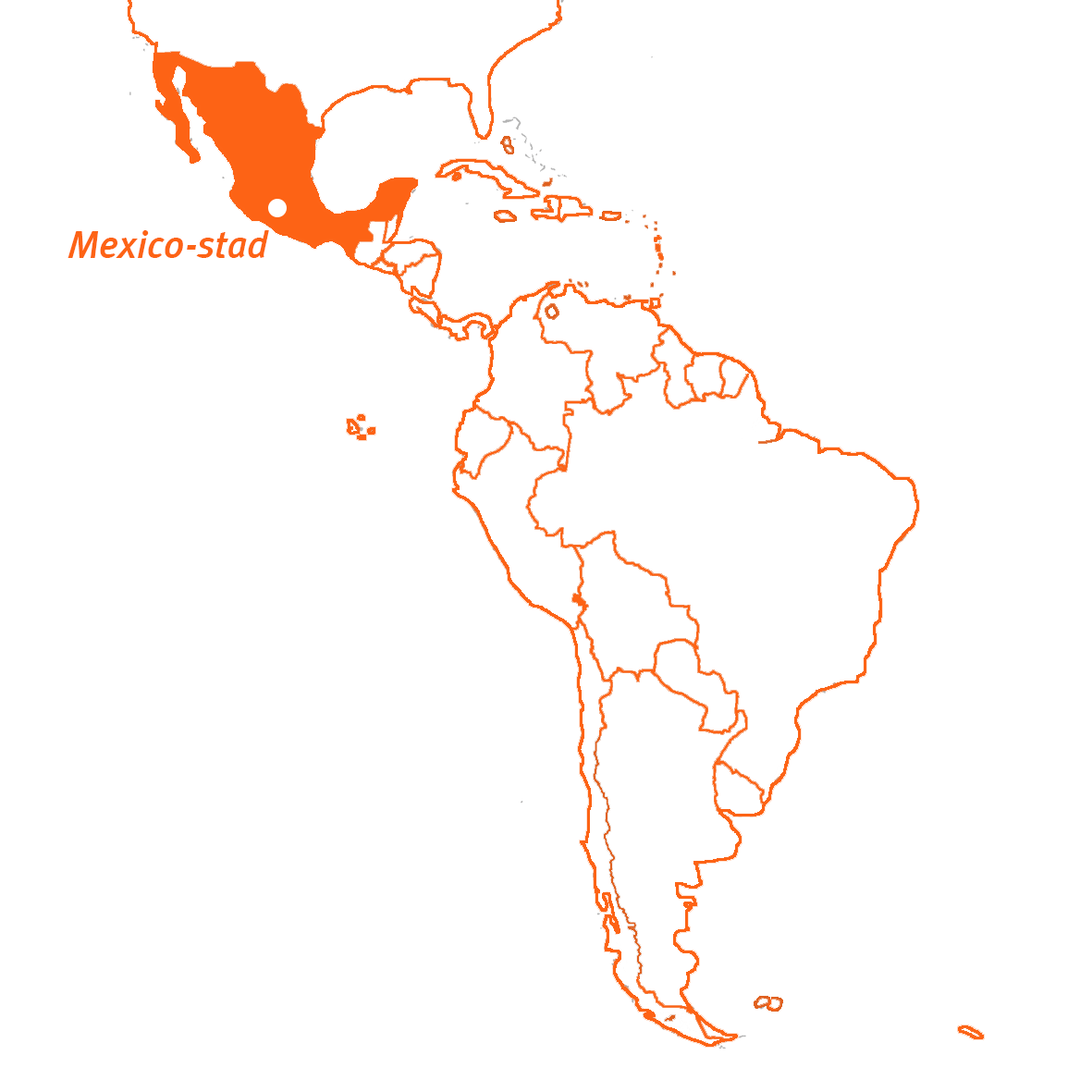 Travel Active – Mexico – kaart Travel Active - Mexico - kaart