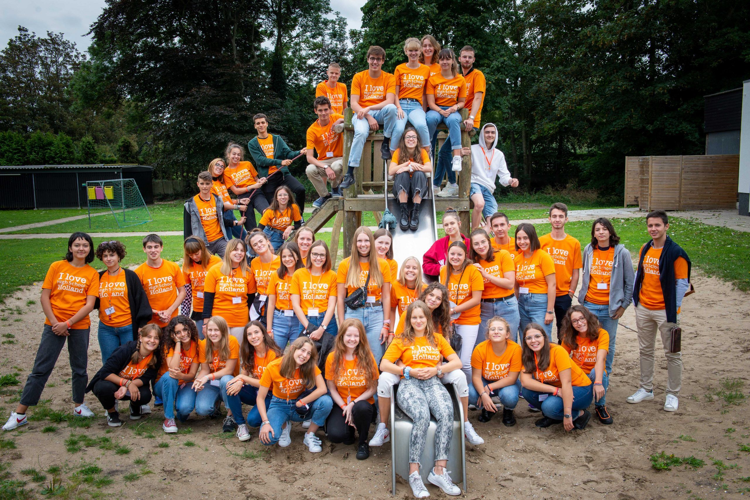 Groepsfoto uitwisselingsstudenten