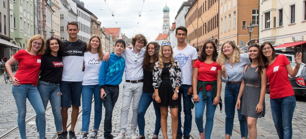 Taalreis in Augsburg studenten