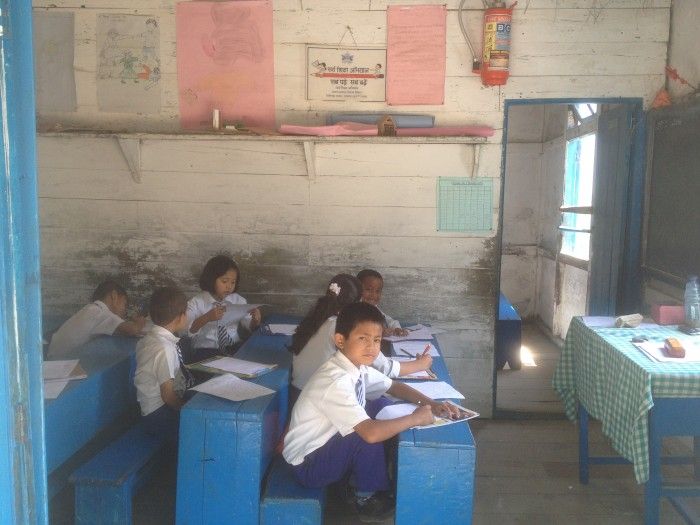 Vrijwilligerswerkles geven op een school in India